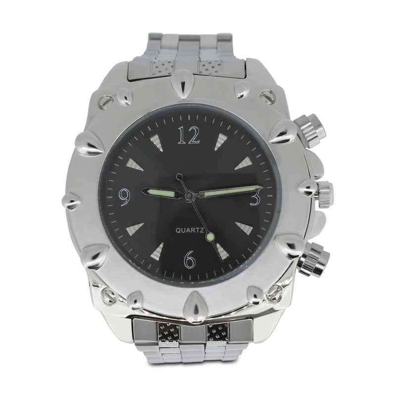 Men's Silver And Black Quartz Watch TW23004D Marbella & Ashford