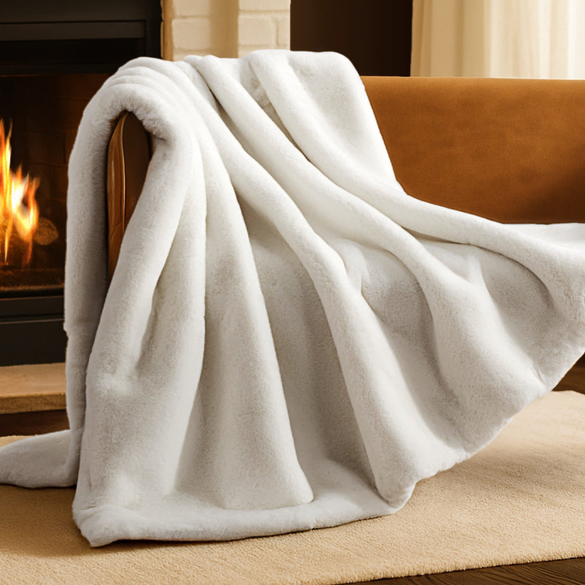 Bare Home Faux Fur Blanket