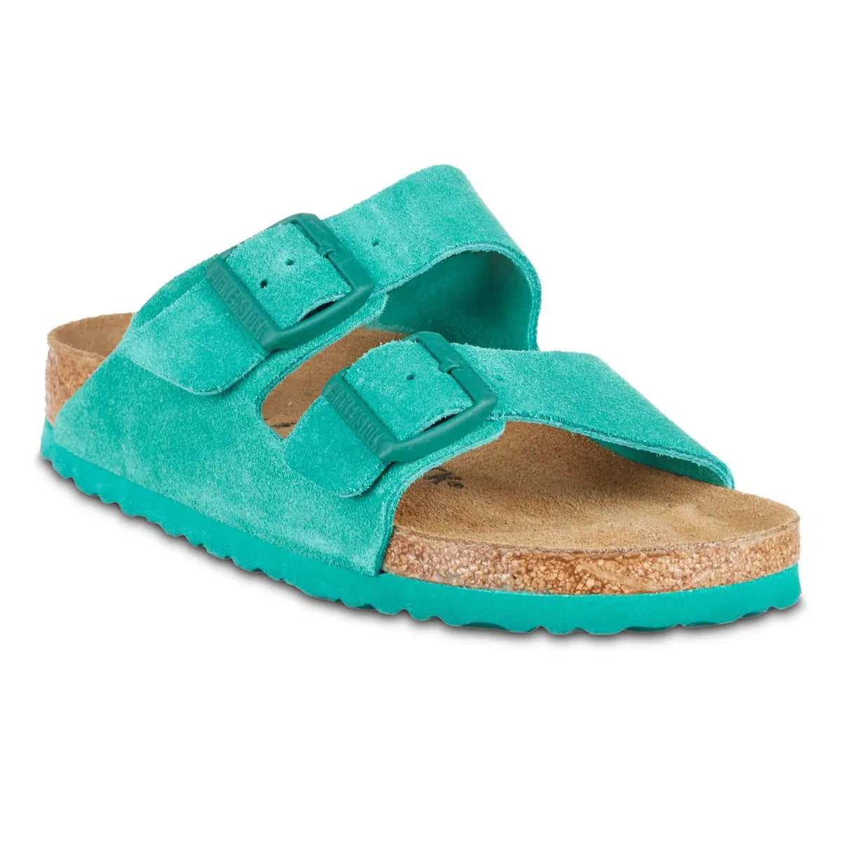 Birkenstock Arizona Suede Leather Digital Green Sandals