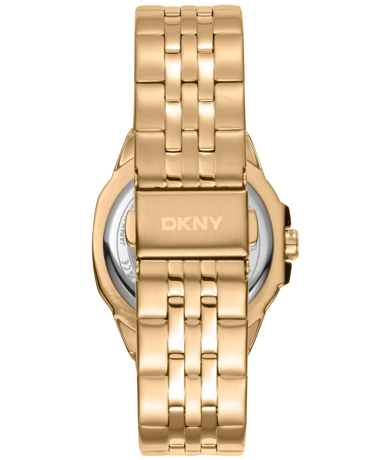 Dkny Women Watch, Gold Color Case, Champagne Dial, Gold Color Metal Bracelet, 3 Hands, 5 Atm
