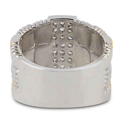 Olivia Tritone Weave Band Ring 20-6780 - Size 6