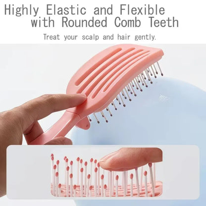 Foldable Self-Clean Detangler Brush