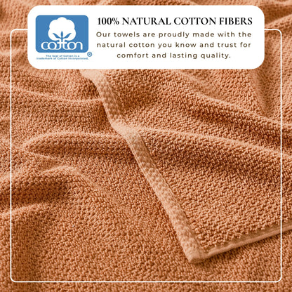 Cotton Textured Bath Towel Set - Acacia Collection