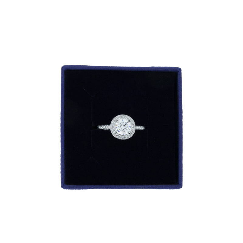 Swarovski Ladies Angelic Rhodium Plated Ring Size 55 5368545