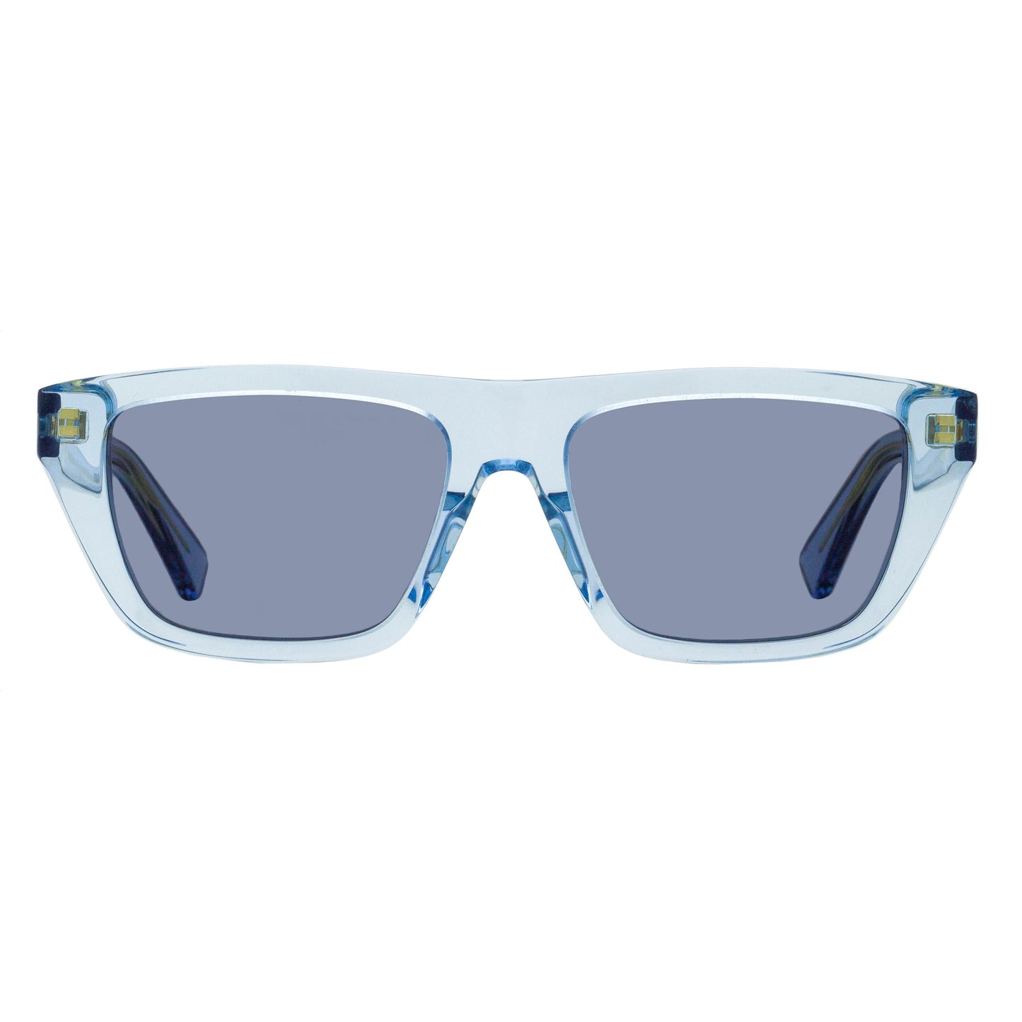 Bottega Veneta Tapered Rectangular Sunglasses BV1291S 003 Transparent Blue 54mm
