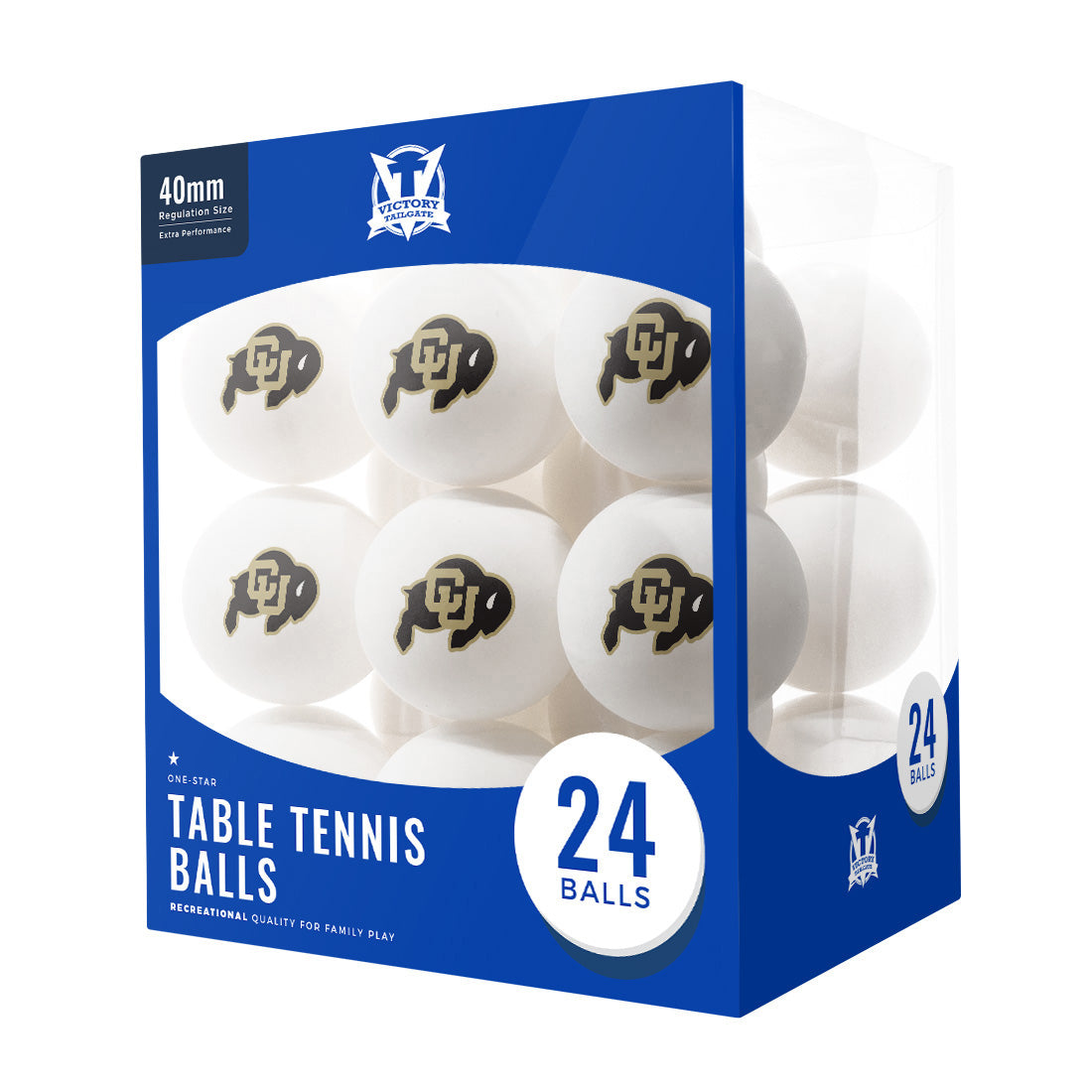 Colorado Buffaloes Ping Pong Balls (24-Pack)