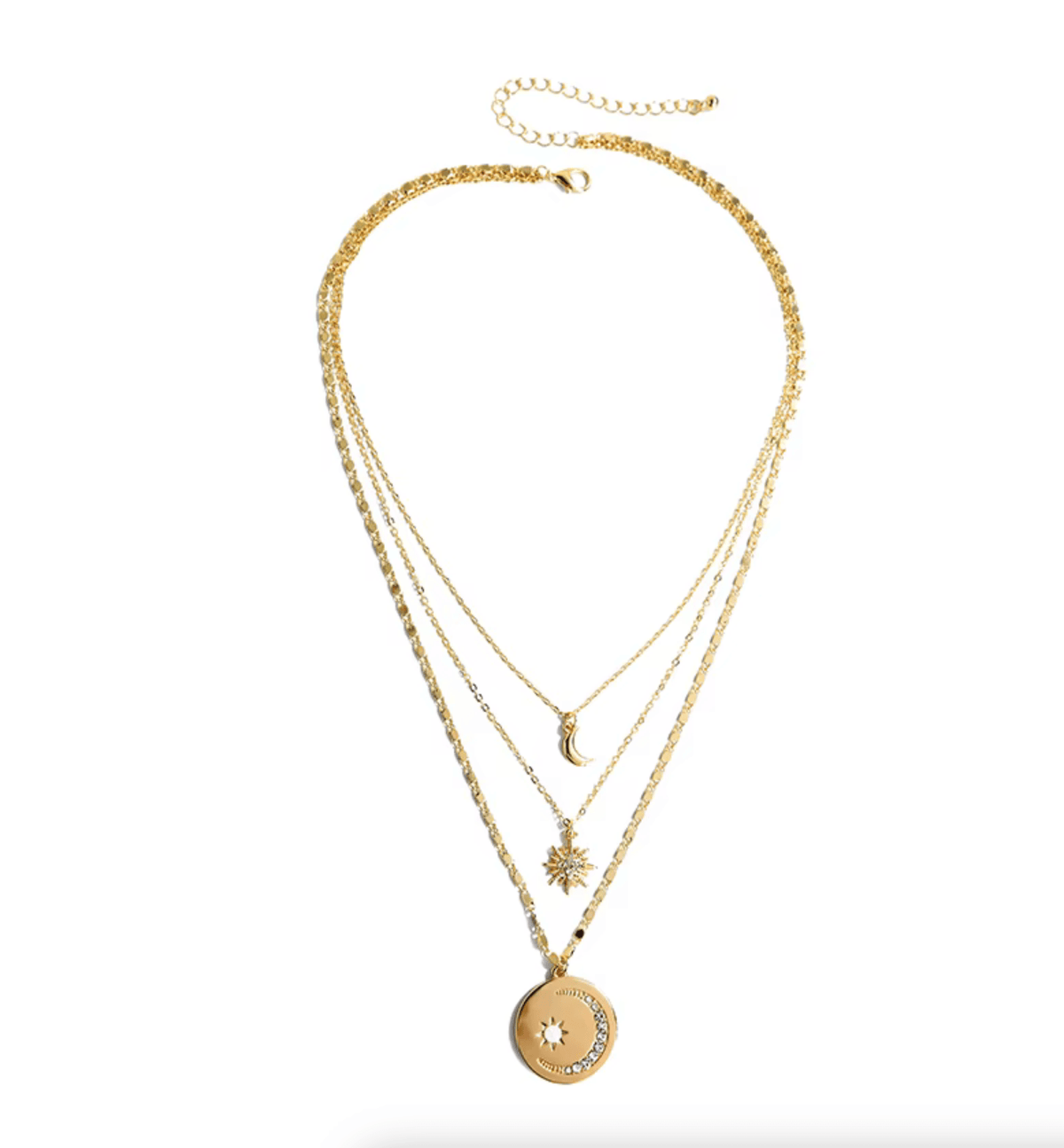 Goldtone Celestial Layered Necklace