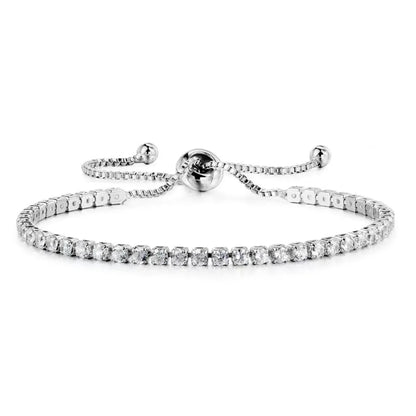 Elegant Sparkling Bangle Bracelet 2-Piece Set