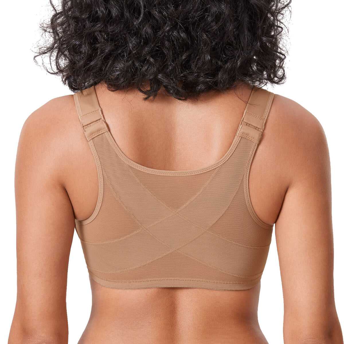 Front Closure Posture Support Underwire Plunge Bra
