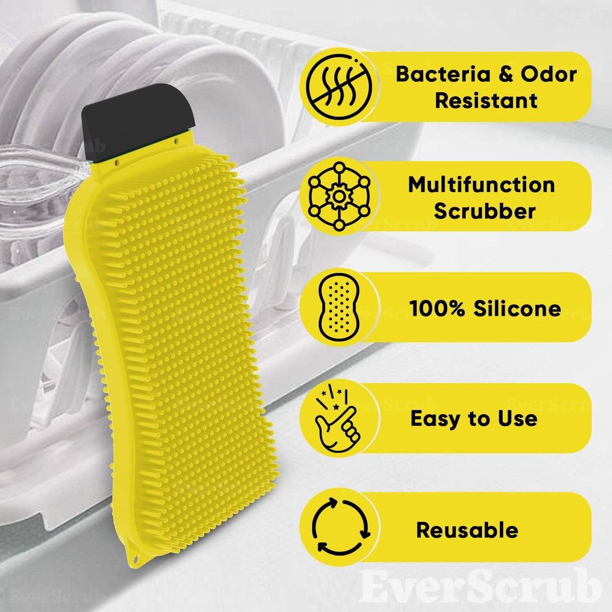 3P Experts Everscrub 2 Pack Silicone Scrubbers