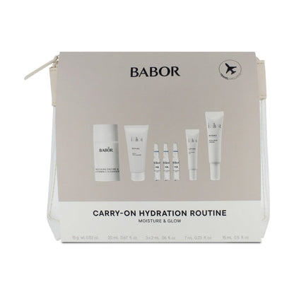 Babor Face Eye Cream Serum Balm Cleanser Travel Set