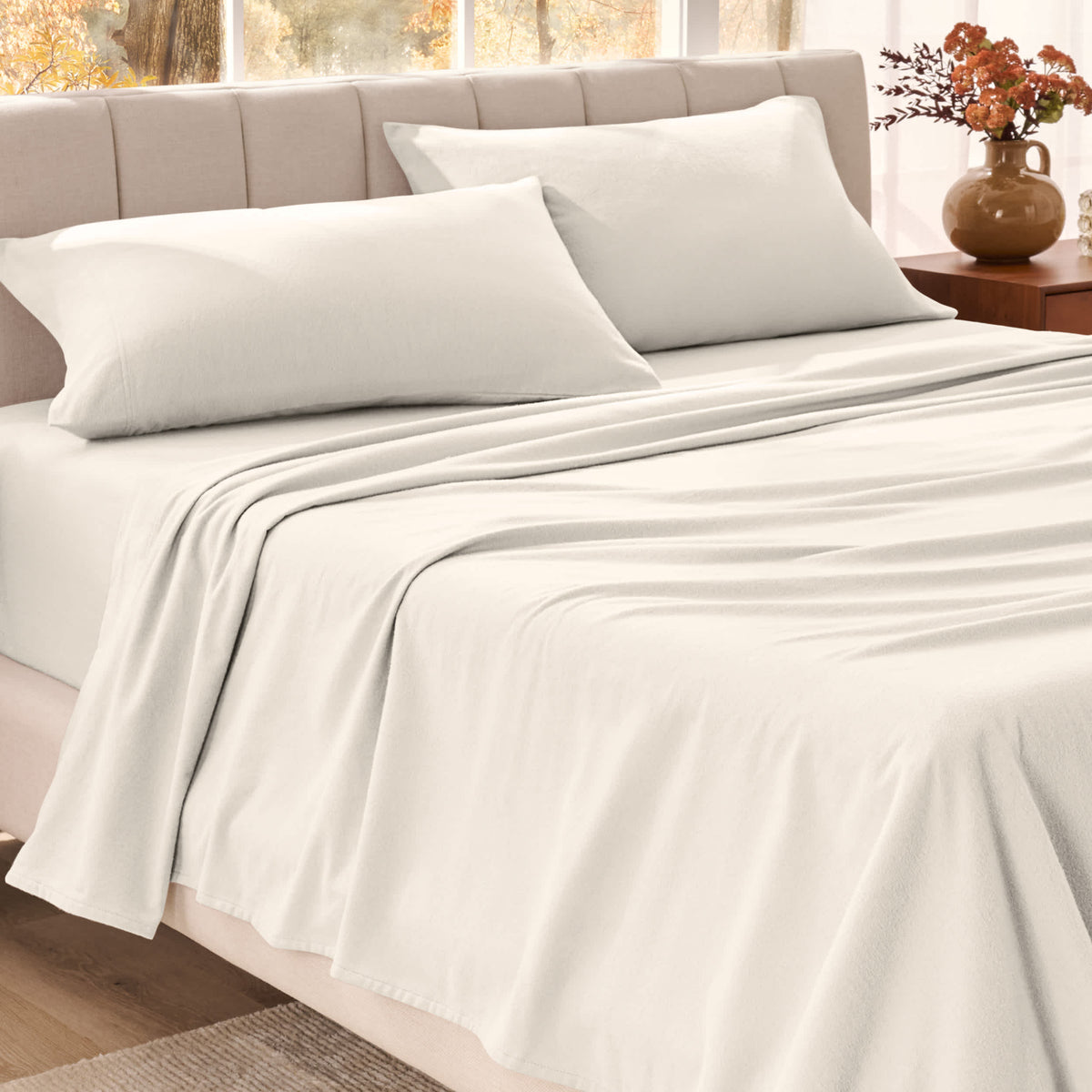 Bare Home Organic Cotton Flannel Sheet Set