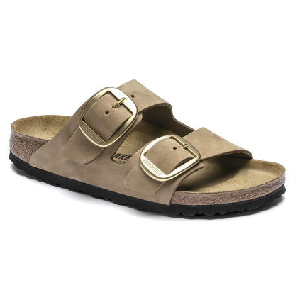 Birkenstock Arizona Big Buckle Nubuck Leather Mud Green Sandals