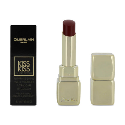 Guerlain KissKiss Shine Bloom Plumping Shine Red Lipstick 739 Cherry Kiss