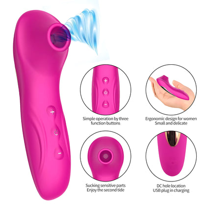 Blissed NYC Handheld Sucking & Vibrating Stimulator