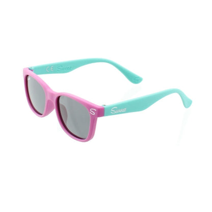 Suneez Polarised Kids Sunglasses Pink & Turquoise Flexible 4-10 years