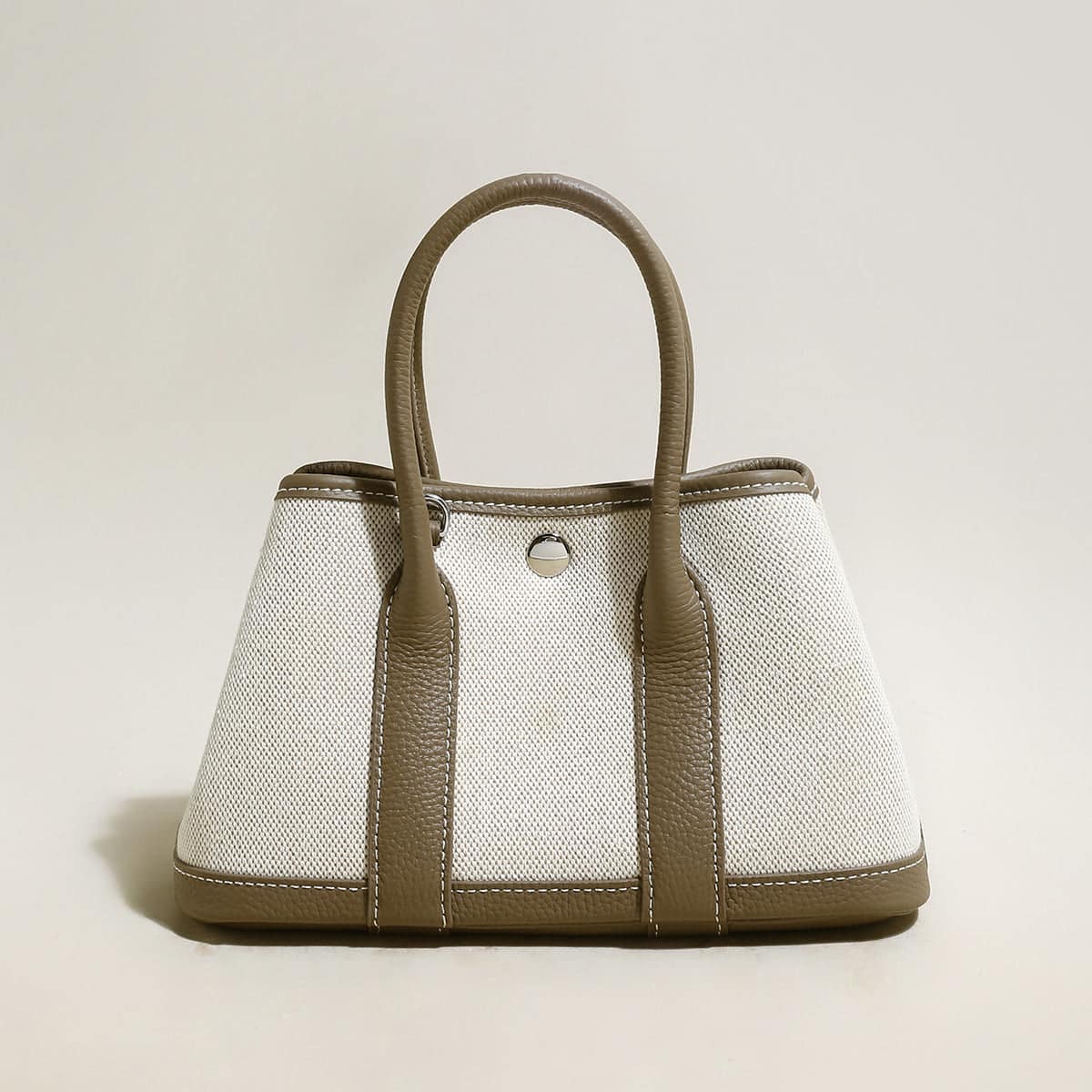 Carefree Canvas and Leather Top Handle Bag