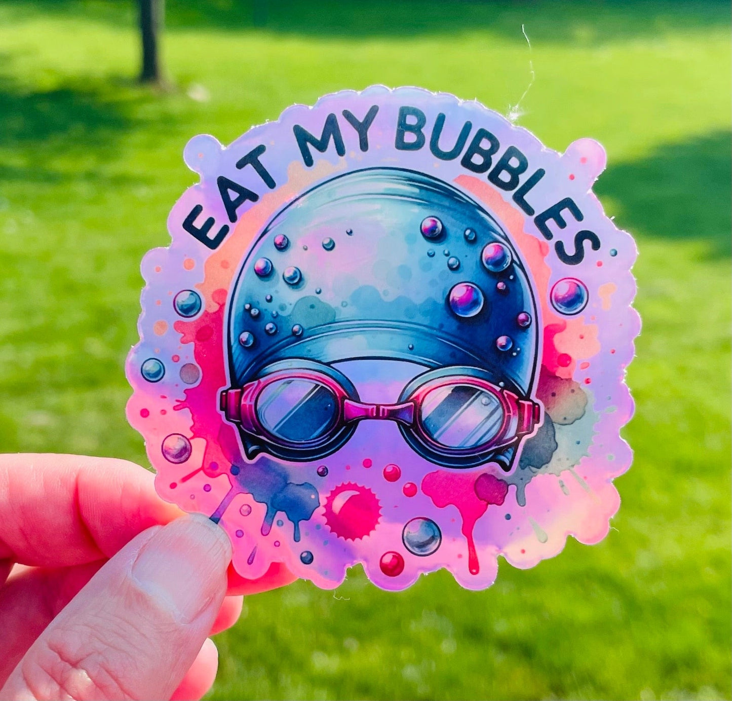 SSR Eat My Bubbles Colorful Swim Sticker