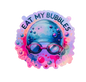 SSR Eat My Bubbles Colorful Swim Sticker