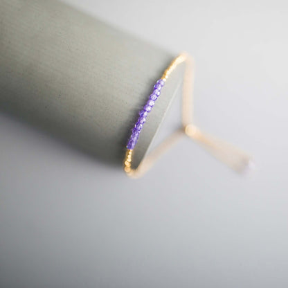 Black Spinel Adjustable Stacking Bracelet