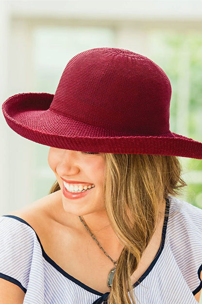 Wallaroo Victoria Packable Sun Hat - Cranberry