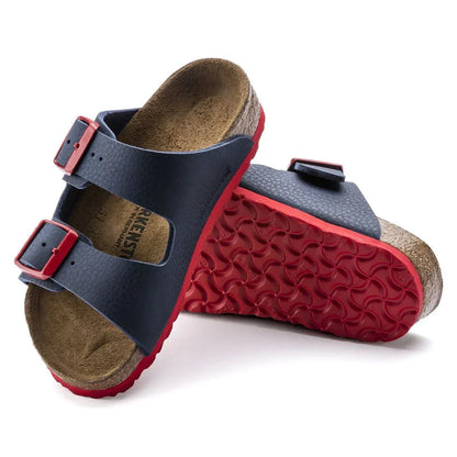 Birkenstock Arizona Kids Birko-Flor Desert Soil Blue Red