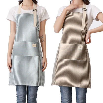 2-Pack Striped Cotton Linen Apron