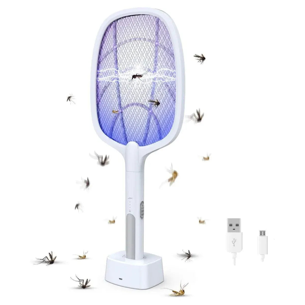 2-in-1 Rechargeable Electric Mosquito Swatter