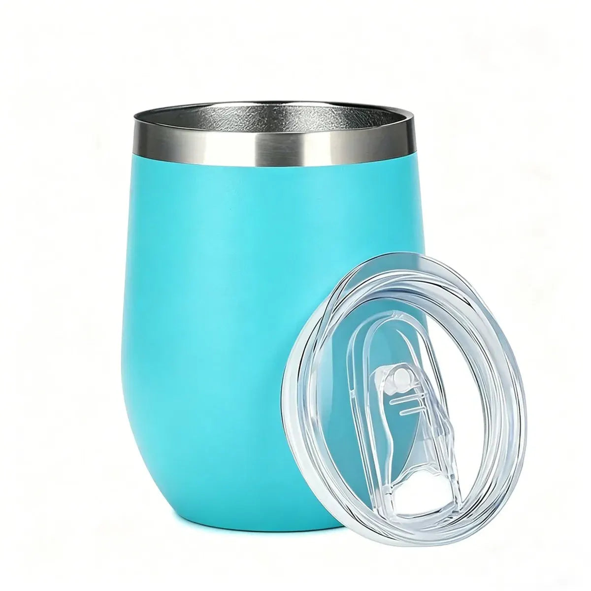 12oz Stainless Steel Egg-Shaped Travel Cup