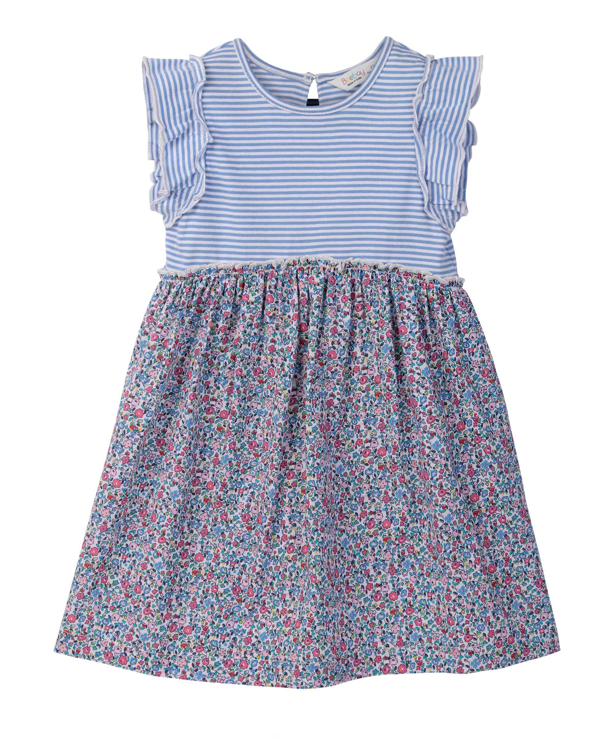 Beebay Mix-Media Ruffle Dress