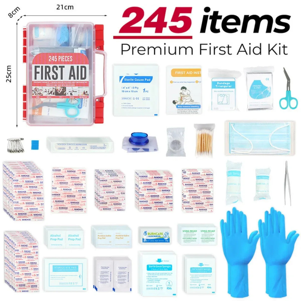 245-Piece Premium First Aid Kit