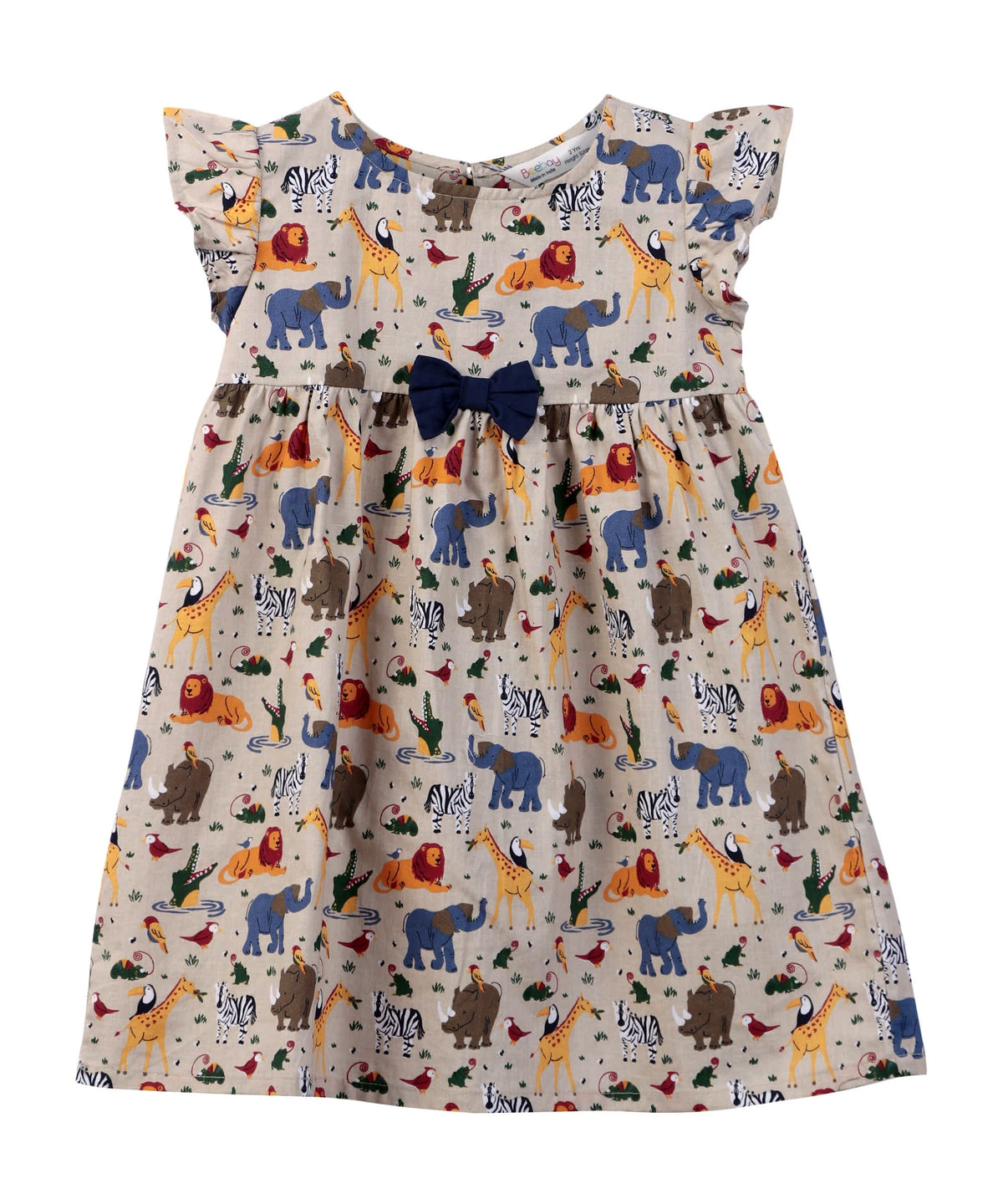 Beebay Animal Print Fit and Flare Dress