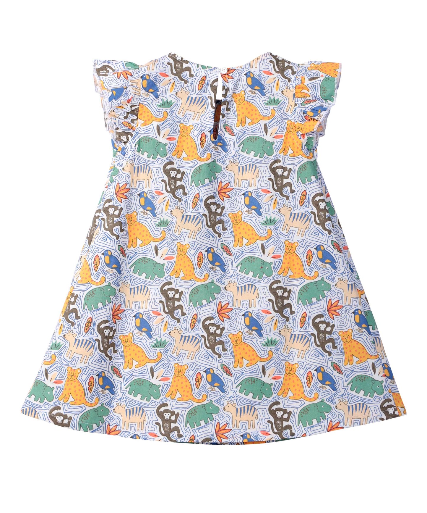 Beebay Animal Print Ruffle Dress