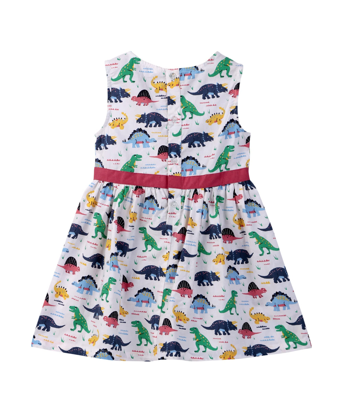 Beebay Dino print bow detail dress