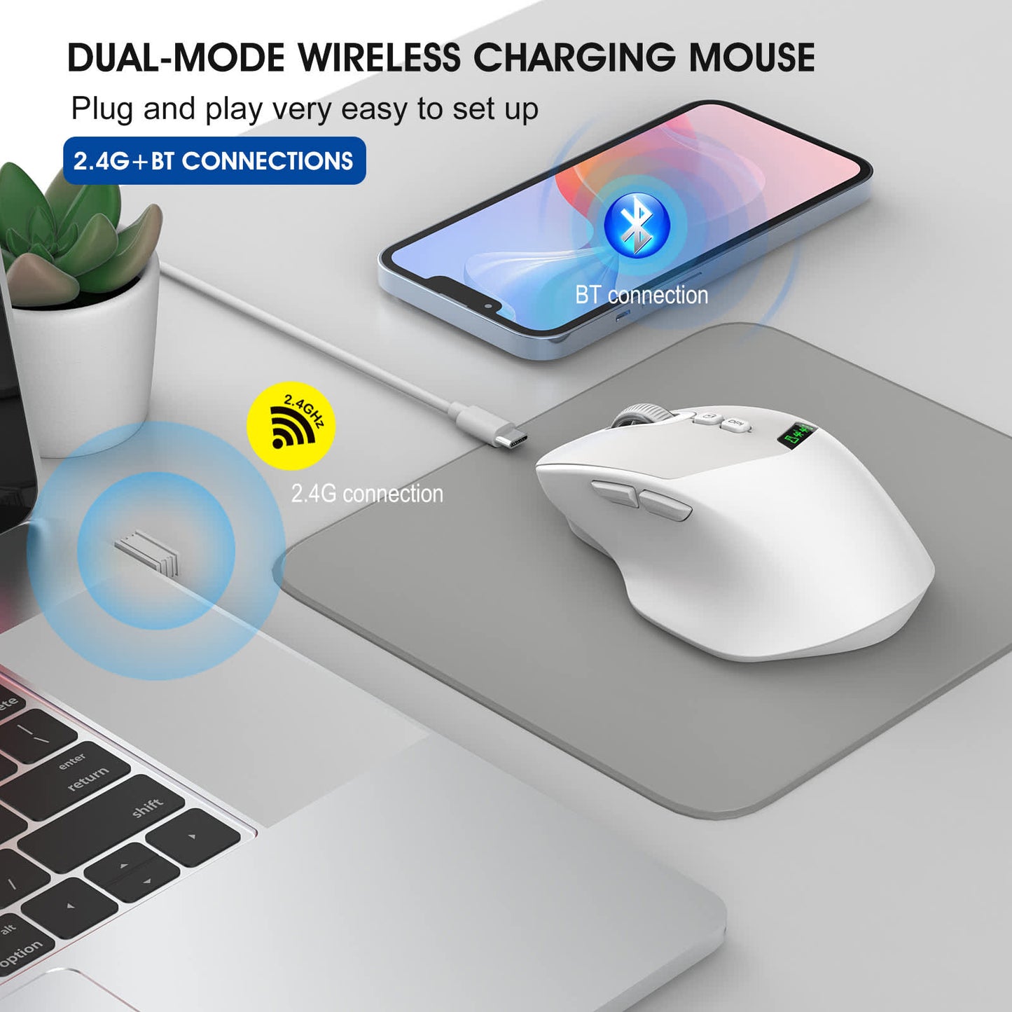 2.4G+BT Dual Mode Wireless Mouse