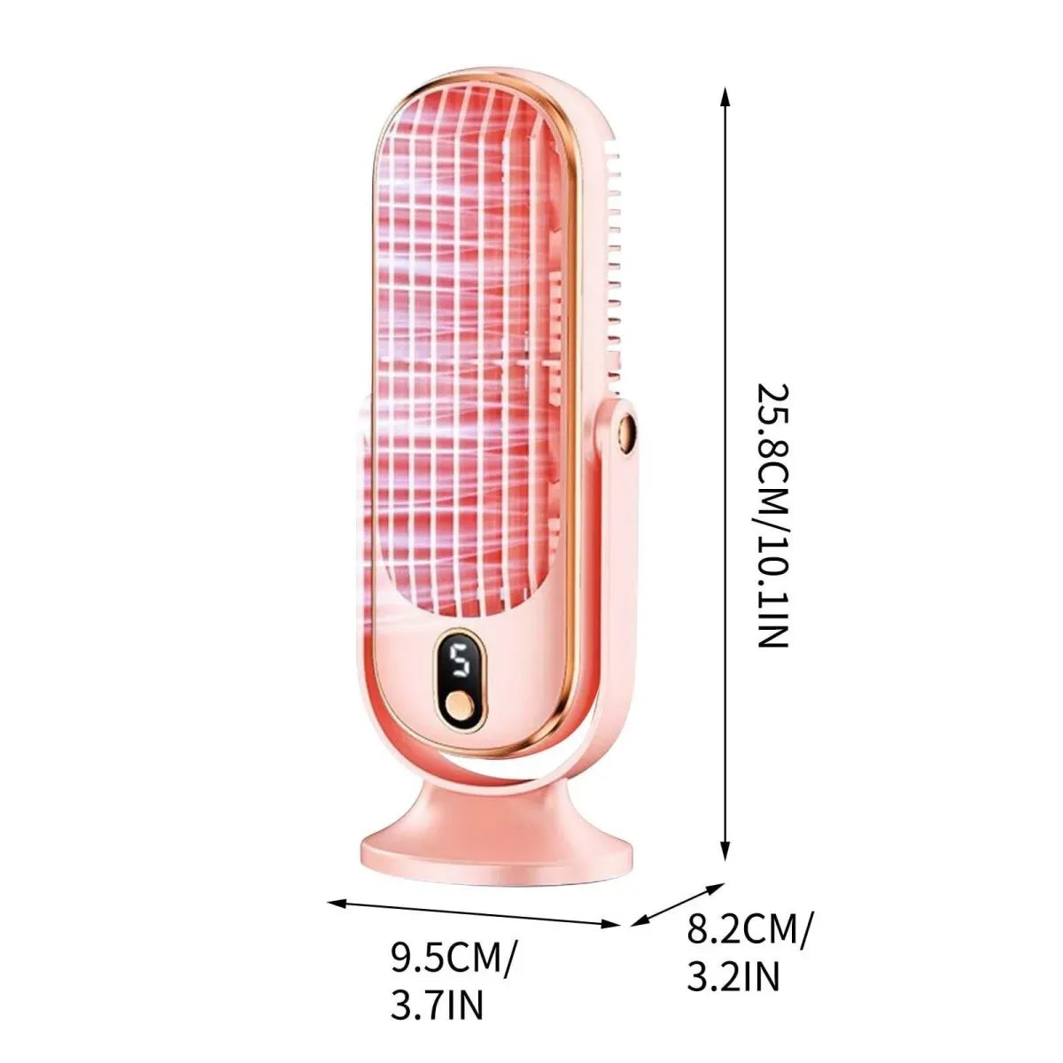 5-Speed Portable Tower Desk Fan