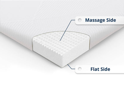 3 Inch Memory Foam Mattress Topper – Cooling Bamboo Cover Removable & Washable
