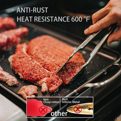 3-Piece Stainless Steel BBQ Tongs