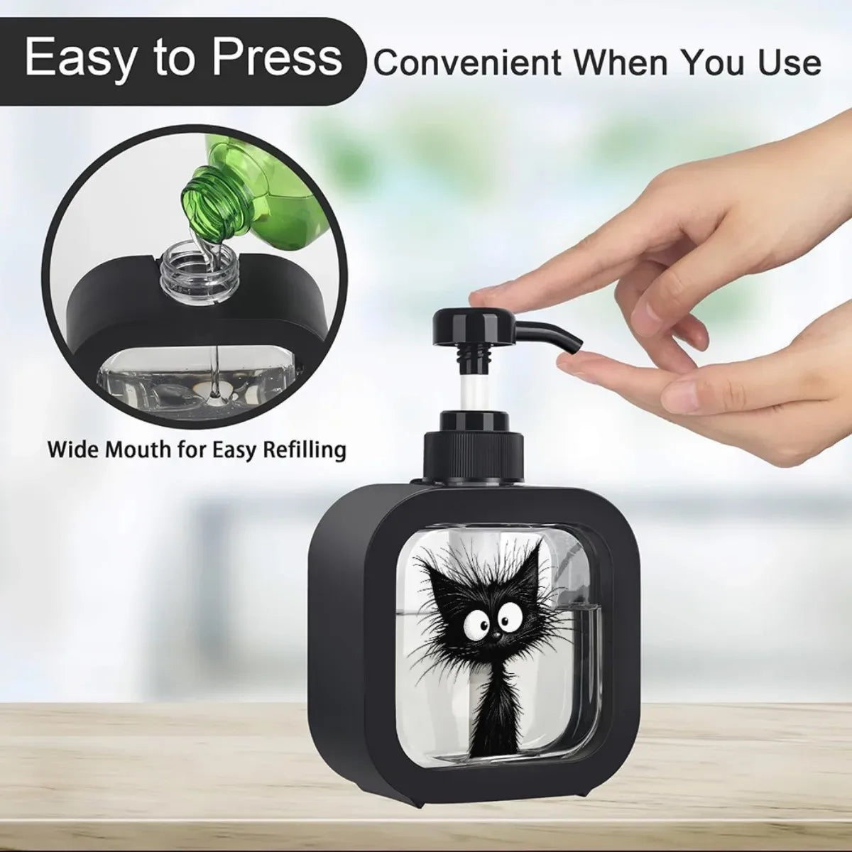 Cute Cat Soap Dispenser