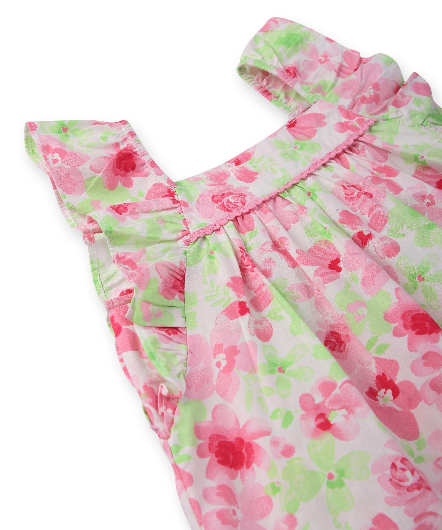 Beebay Floral print frill sleeve dress