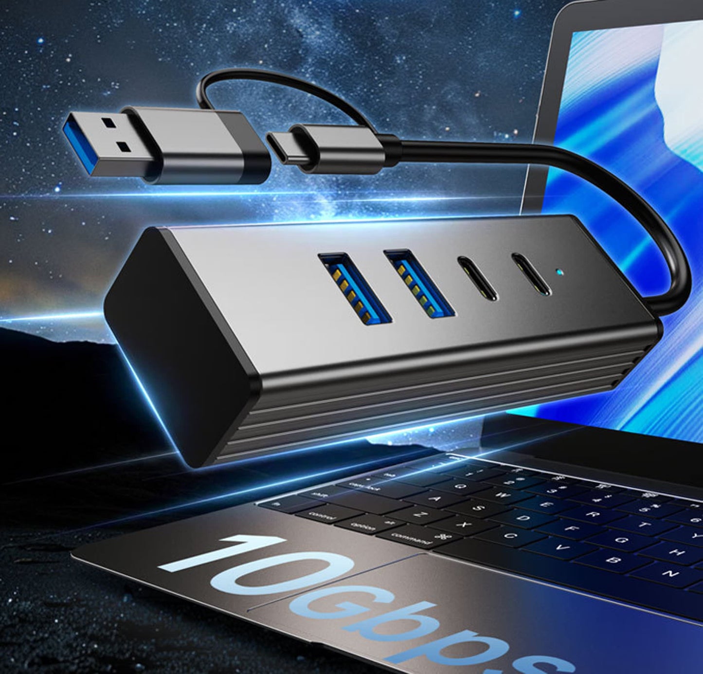 ETHOS | 4N1 USB-C SuperSpeed+ Hub