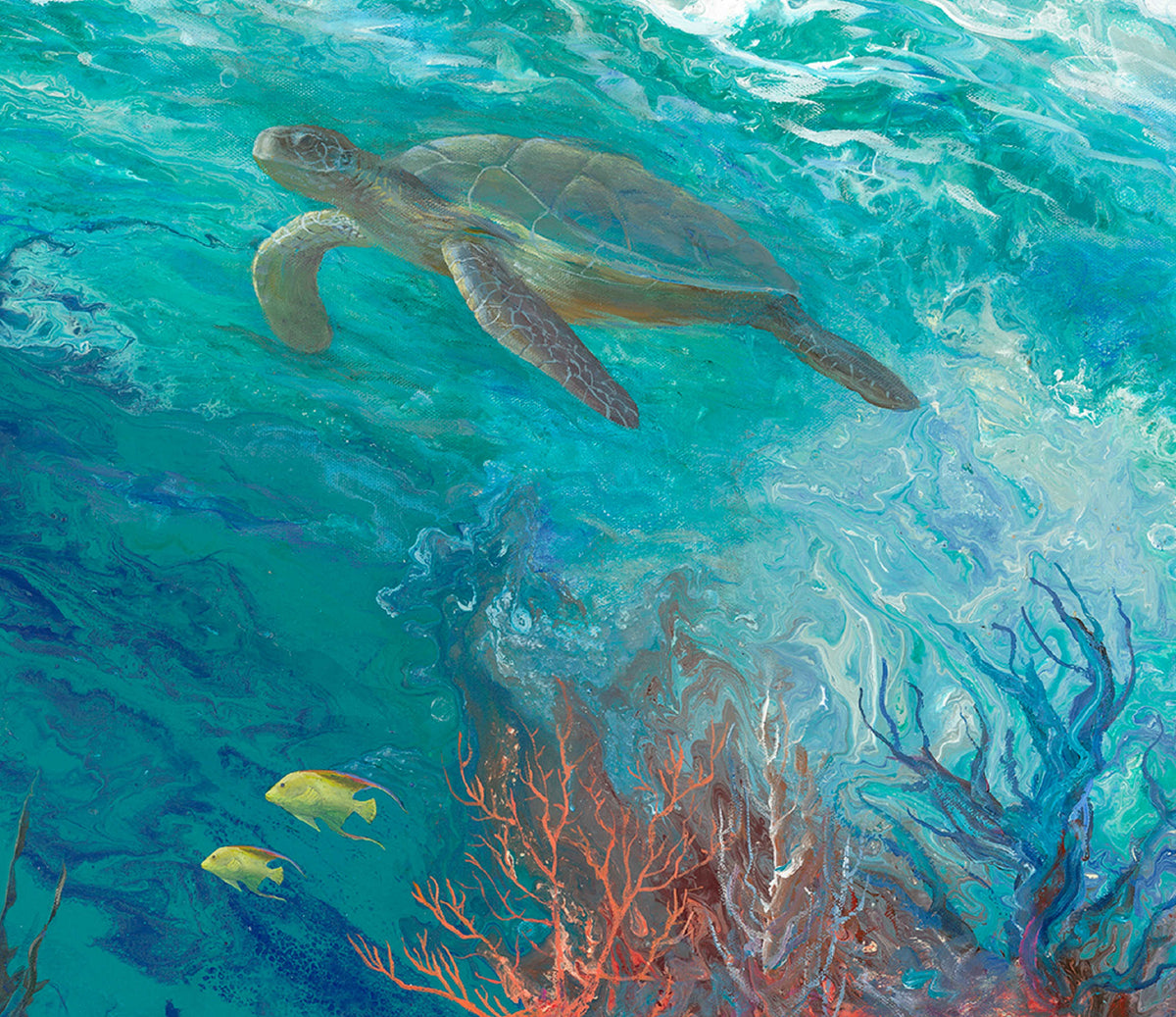 Coral Reef All Weather Outdoor Art