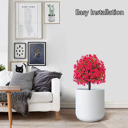 2-Pack Outdoor Artificial Flower Bush Stakes