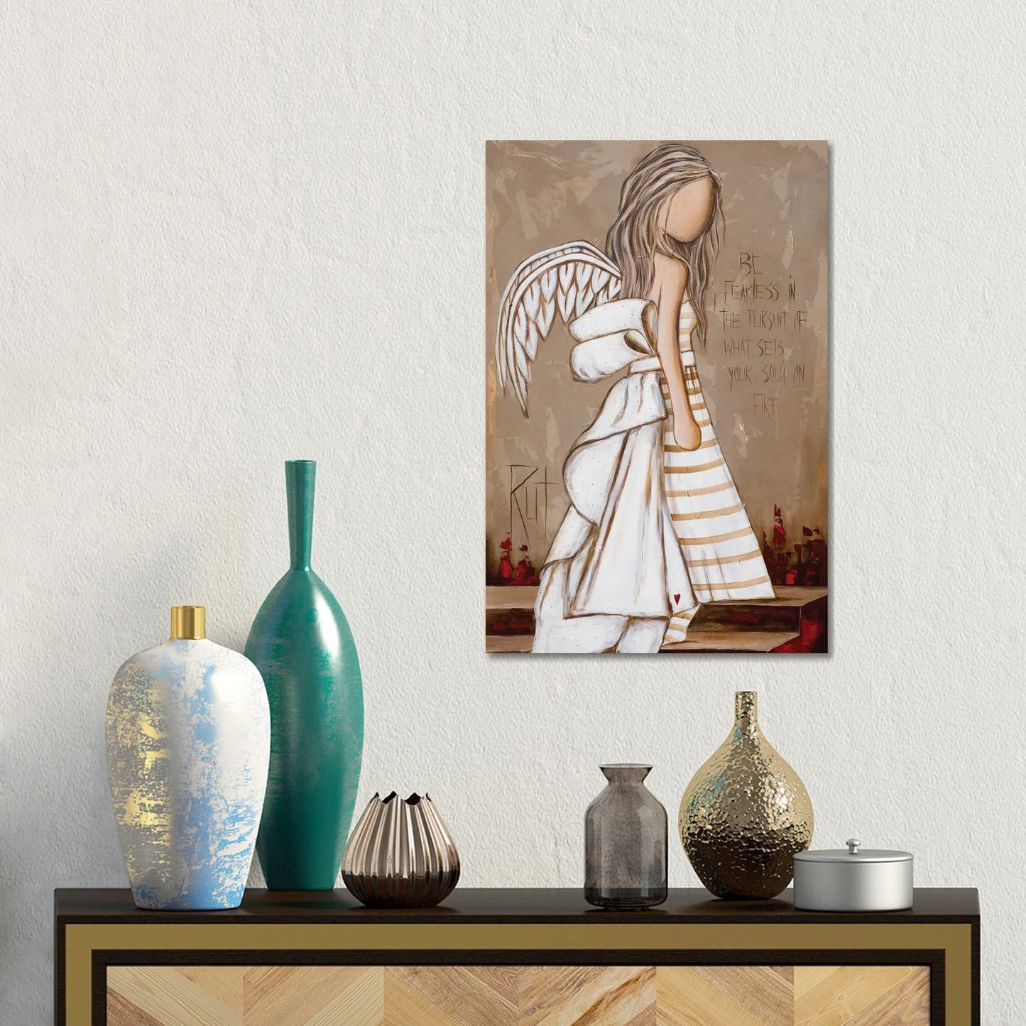 Be Fearless by Ruth's Angels - Canvas Gallery Wrap