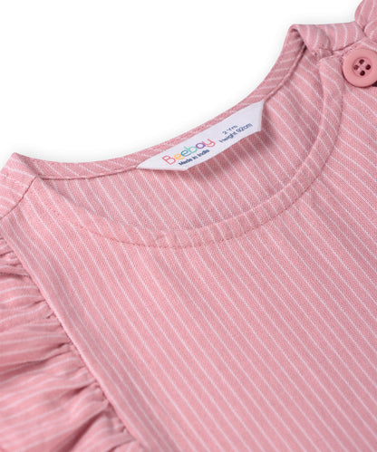 Beebay Button through striper dress