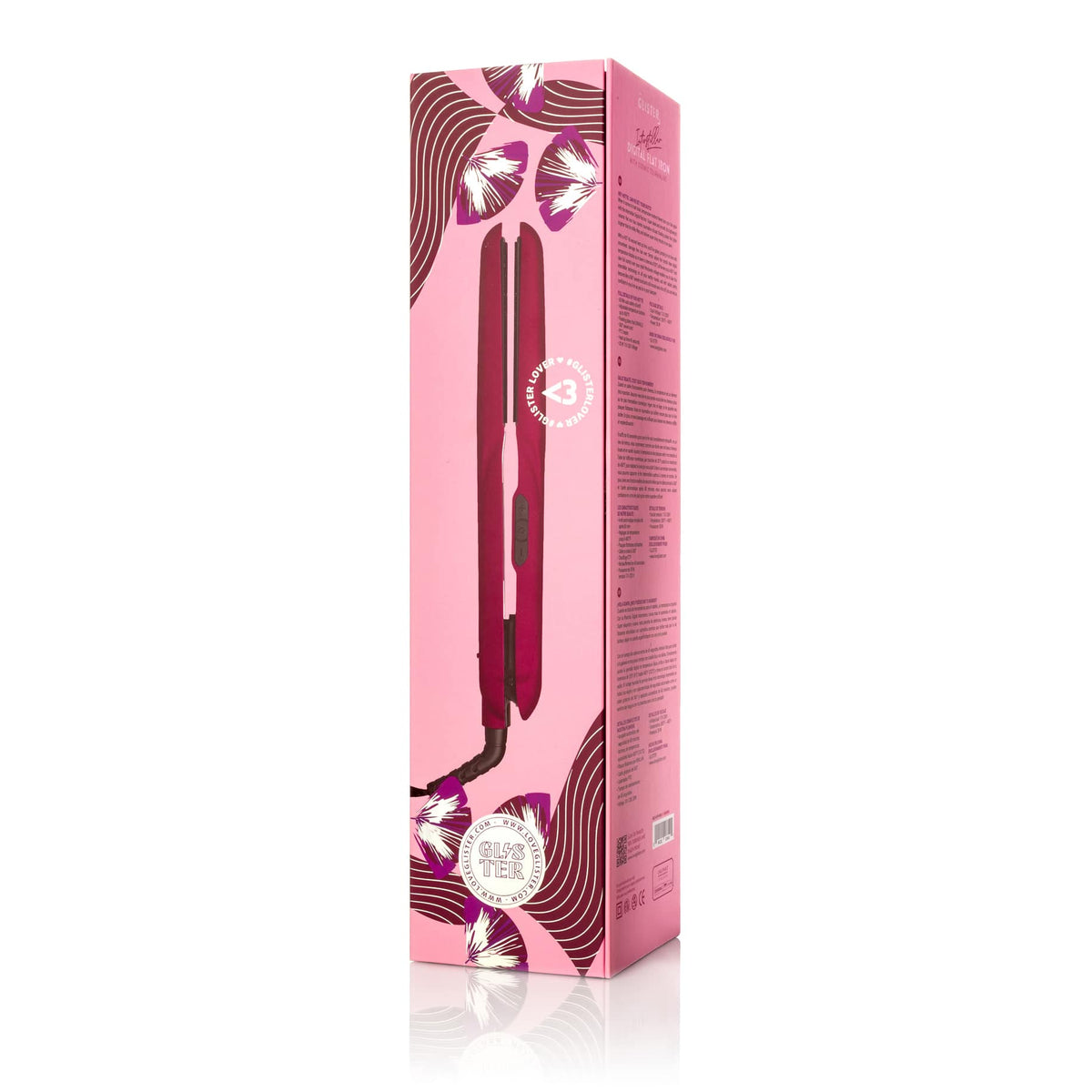 GLISTER - Interstellar 1.25” Digital Flat Iron Hair Straightener with Tourmaline Plates & Adjustable Temperature