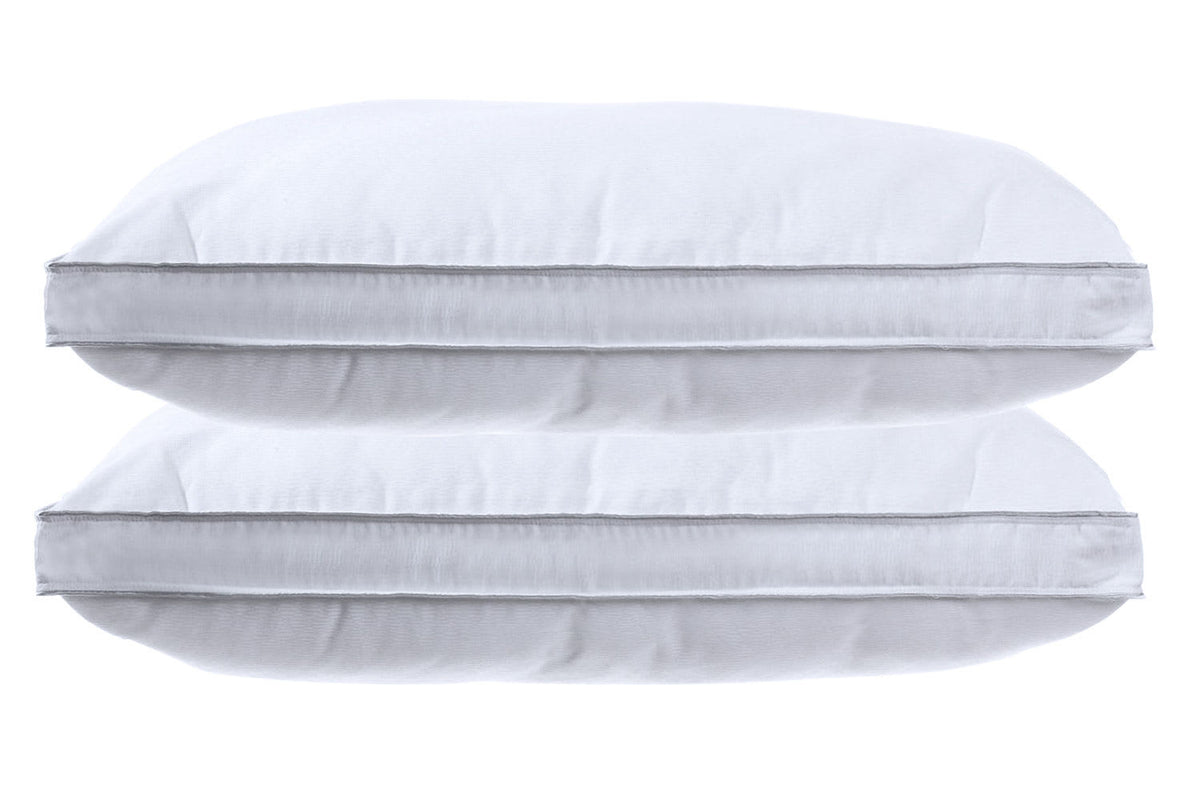 300 TC Cotton Gusseted Pillows – Supportive Down Alternative Bed Pillows