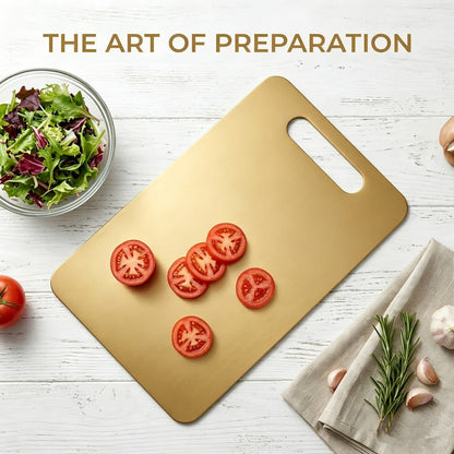 Gold Titanium Stainless Steel Chopping Board