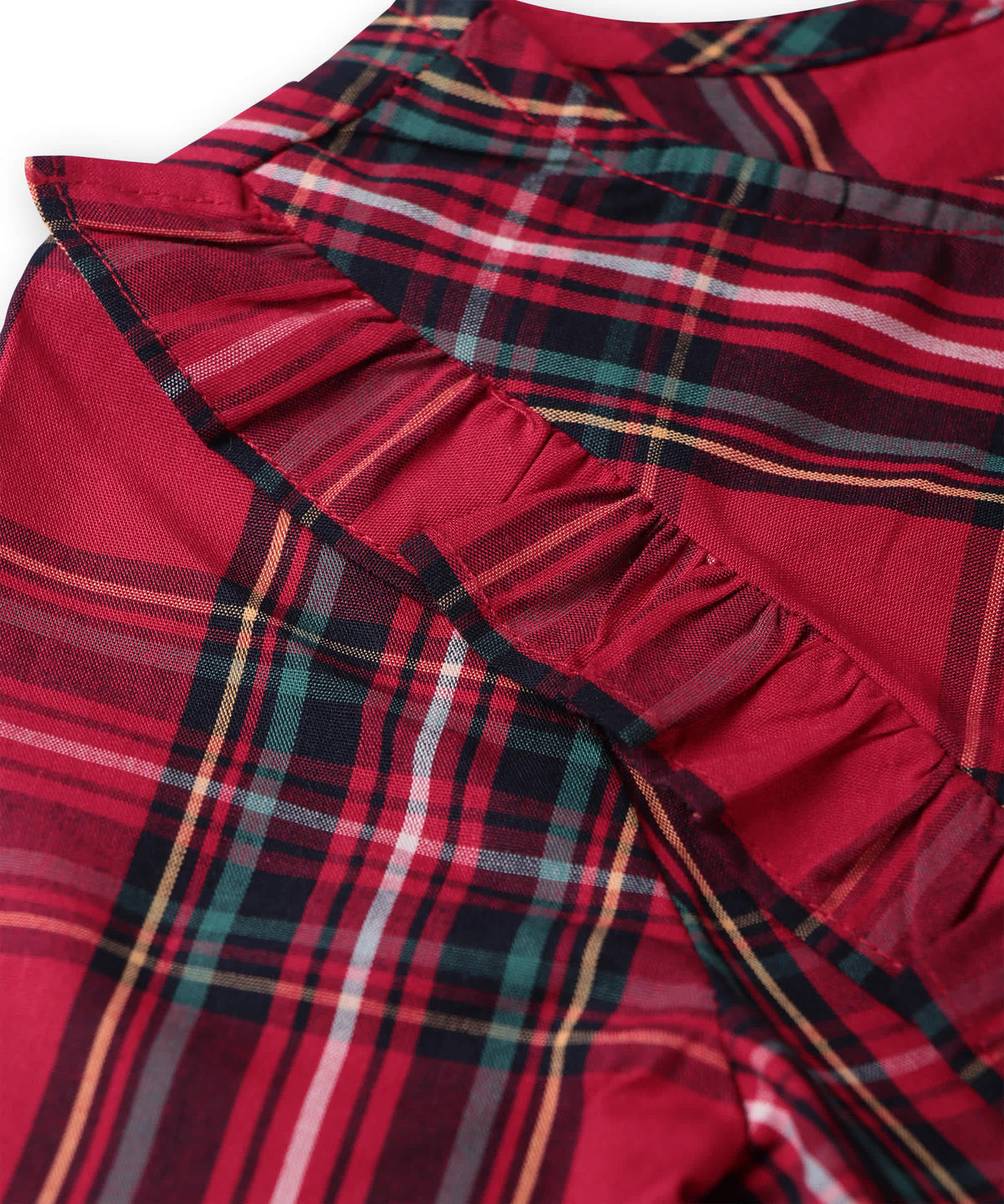 Beebay Yoke frill gingham dress