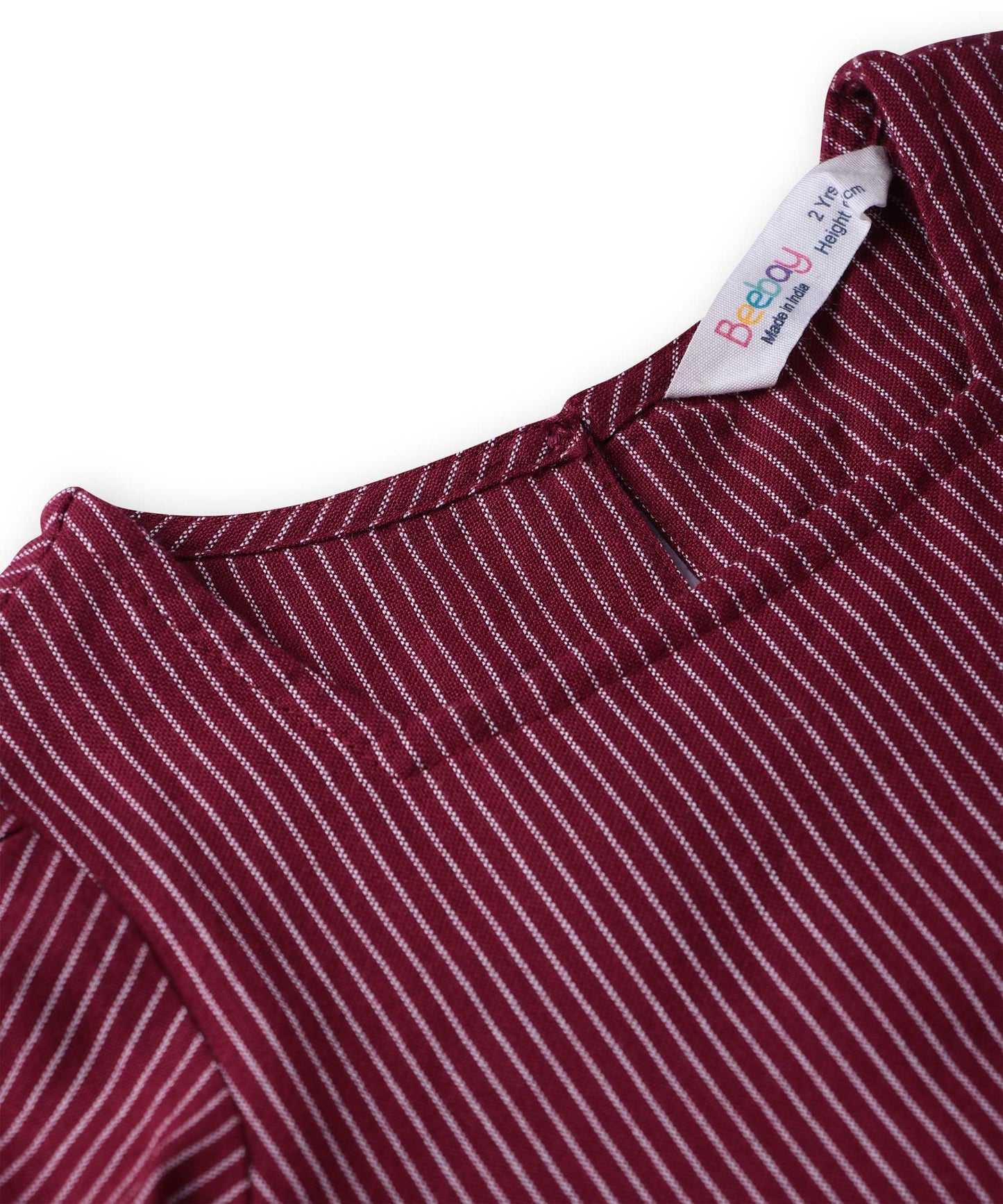 Beebay Pinstriped peplum co-ord set